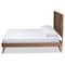 Baxton Studio Takeo Mid-Century Modern Transitional Ash Walnut Finished Wood Full Size Platform Bed 180-11151-9407-Zoro - alternate 5